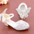 preiswerte Kinder &amp; Blumenmädchen-Rosa Glitzer-Prinzessinnenschuhe für Mädchen – funkelnde Schmetterlings-Abendschuhe mit Knöchelriemen für Partys, Hochzeiten und besondere Anlässe