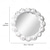 cheap Wall Sculptures-Rose Wreath Mirror Tray – Vintage Resin Decorative Tray with High-Definition Glass Mirror, Elegant Floral Design for Makeup Storage, Jewelry Display, Photography Prop, and Vanity Table Decor