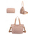 baratos Malas com Alça-bolsa tote feminina de grande capacidade – bolsa de nylon à prova d'água com vários bolsos, fecho de zíper e alça de ombro para viagens, trabalho e uso diário