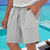 cheap Holiday-Men&#039;s Shorts Linen Shorts Summer Shorts Beach Shorts Pocket Drawstring Elastic Waist Plain Comfort Breathable Short Vacation Holiday Beach Hawaiian Boho Black Yellow