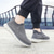 abordables Chaussures Décontractées Slip-On-Baskets à enfiler en tricot texturé pour hommes, coupe confortable avec semelle épaisse à la mode, chaussures streetwear décontractées