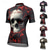 economico Maglie da donna-Per donna Maglia da Ciclismo Teschio Fiore Manica Corta Bicicletta Maglietta Maglia con 3 tasche posteriori Mountain Bike MTB Asciugatura Rapida Design Anatomico Assorbente Traspirante Gli sport