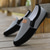billiga Slip-On vardagsskor-casual loafers i nylon för män med design med dubbla strukturer och bekväma slip-on - lämpliga för kontor och fritidsutflykter