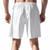 cheap Holiday-Men&#039;s Shorts Linen Shorts Summer Shorts Beach Shorts Pocket Drawstring Elastic Waist Plain Comfort Breathable Short Vacation Holiday Beach Hawaiian Boho Black White