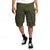 cheap Classic-Men&#039;s Cargo Shorts Shorts Summer Shorts Drawstring Elastic Waist Multi Pocket Plain Comfort Wearable Knee Length Outdoor Sport Daily Fashion Casual Black Khaki