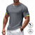 abordables T-shirts décontractés pour hommes-Homme T-shirt Chemise à manches courtes Manche Courte Col Rond Printemps &amp; Automne Couleur Unie / Unie Mode Designer Séchage Rapide Bande réfléchissante Vacances Rue Sortir Blanche Vert T-shirt haut