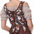 cheap Corsets-Retro Vintage Medieval Renaissance Corset Vest Bustier Viking Lace up Floral Women&#039;s Celtic Fantasy Halloween Carnival Masquerade Vacation Casual Daily LARP Adults&#039; Vest
