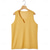 tanie Tank topy sportowe-Męskie Top waflowy Bezrękawnik Kamizelka Podkoszulki Bez rękawów W serek Lato Równina Moda Klasyczny Wygodny Codzienny Siłownia Ulica Żółty Top Tee dla mężczyzn