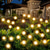 baratos Luzes de paisagem-2 peças luzes solares externas firefly groundlight 8 leds pátio jardim parque festa de casamento gramado atmosfera decoração luz respiração flash