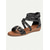 abordables Sandales Gladiateur-Sandales plates bohèmes à lanières pour femmes – Sandales gladiateur à imprimé ethnique avec boucle pour l'été, la plage et les tenues décontractées