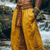 baratos Retrô-Homens Calças de linho de algodão Calça verão Calçolas Calças largas Bolsos Bloco de cor Conforto Respirável Diário Feriado Retro Vintage Estilo Chinês Amarelo