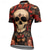 economico Maglie da donna-Per donna Maglia da Ciclismo Teschio Fiore Manica Corta Bicicletta Maglietta Maglia con 3 tasche posteriori Mountain Bike MTB Asciugatura Rapida Design Anatomico Assorbente Traspirante Gli sport