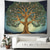 cheap Tree of Life Tapestry-Tree of Life Hanging Tapestry Wall Art Large Tapestry Mural Decor Photograph Backdrop Blanket Curtain Home Bedroom Living Room Decoration Treasure Gem