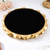 cheap Wall Sculptures-Rose Wreath Mirror Tray – Vintage Resin Decorative Tray with High-Definition Glass Mirror, Elegant Floral Design for Makeup Storage, Jewelry Display, Photography Prop, and Vanity Table Decor
