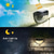 abordables Appliques d'extérieur-Lot de 4 appliques murales solaires d'extérieur étanches, éclairage blanc chaud et rayonnant pour cour, jardin, clôture, escalier, balcon