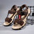abordables sandalias de exterior-Sandalias deportivas para hombre para senderismo y actividades al aire libre con velcro ajustable: calzado cómodo para los amantes de la aventura.