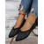 cheap Women&#039;s Flats-Women&#039;s Flyknit Rhinestone Pointed-Toe Flats - Elegant Sparkly Slip-On Shoes for Special Occasions &amp; Daily Wear