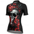economico Maglie da donna-Per donna Maglia da Ciclismo Teschio Fiore Manica Corta Bicicletta Maglietta Maglia con 3 tasche posteriori Mountain Bike MTB Asciugatura Rapida Design Anatomico Assorbente Traspirante Gli sport