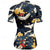 voordelige Damesshirts-Dames Wielrenshirt dier Bloem Korte mouw Fietsen T-shirt Shirt met 3 achterzakken Bergracen Sneldrogend Anatomisch ontwerp Lampenkatoen Ademend Sport Zwart Rood Marineblauw Kleding