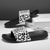 cheap Casual Sandals-Men's Slide Sandals with Leopard Print - Stylish Casual Footwear for Summer and Beach Outings