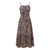 cheap White Graduation Dresses-Women's Midi Dress Graduation Dress Swing Dress Summer Dress Slip Dress Fashion Outdoor Holiday Date Regular Fit Leopard Flower Sleeveless Straps Black White Ivory Red Summer