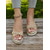 cheap Espadrille Sandals-Women's Peep Toe Wedge Sandals – Chic Platform Espadrille Heels with Grommet Straps for Summer Casual Wear, Beach Vacations, and Outdoor Parties