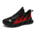 Χαμηλού Κόστους Ανδρικά Παπούτσια Τρεξίματος-ανδρικά αθλητικά αθλητικά παπούτσια, τολμηρό σχέδιο φλόγας σε μαύρο και κόκκινο, αθλητικά παπούτσια για τρέξιμο και γυμναστήριο