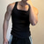 cheap Tank Tops-Men&#039;s Tank Top Vest Top Undershirt Sleeveless Shirt Sleeveless Square Neck Summer Plain Fashion Designer Basic Vacation Street Going out Black White Top Tee for Men