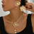 economico Parure di gioielli-Set di Gioielli 1 Set Lega 1 Collana Orecchini Per donna Moda Parure di gioielli Per Feste Ospite di nozze