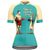abordables Maillots pour femmes-Femmes Maillot de cyclisme Manche Courte Cyclisme T-shirt Maillot avec 3 poches arrière VTT Vélo tout terrain Respirant Séchage Rapide Design Anatomique Évacuation de l&#039;Humidité Rose Bleu Graphique