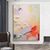 cheap Abstract Paintings-Handmade Oil Painting Canvas Wall Art Decoration Modern Abstract Living Dining Room for Home Decor Rolled Frameless Unstretched Painting
