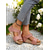 cheap Casual Sandals-Women&#039;s Rivet Wedge Sandals – Peep-Toe Cork Platform Shoes with Zipper Closure for Casual &amp; Summer Wear