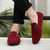 baratos Mocassins casuais-mocassins de camurça masculinos, bordô rico com fivela de bit clássica, sapatos casuais luxuosos e confortáveis