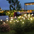 baratos Luzes de paisagem-2 peças luzes solares externas firefly groundlight 8 leds pátio jardim parque festa de casamento gramado atmosfera decoração luz respiração flash