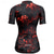 economico Maglie da donna-Per donna Maglia da Ciclismo Teschio Fiore Manica Corta Bicicletta Maglietta Maglia con 3 tasche posteriori Mountain Bike MTB Asciugatura Rapida Design Anatomico Assorbente Traspirante Gli sport