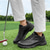 Недорогие Мужская обувь для гольфа-Мужские стильные красные, белые и серые туфли для гольфа, подошва с улучшенным сцеплением, идеально подходят для профессионального гольфа