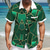 cheap Geometric Pattern-Men&#039;s Geometric Abstract Art Shirt Summer Shirt Button Up Shirt Short Sleeve Fashion Casual Vacation Sports Outdoor Beach Wear Summer Spring Turndown Collared Shirts Front One Pocket Green