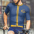 cheap Men's Jerseys-Men's Cycling Jersey Letter &amp; Number Short Sleeve Bike Tee Tshirt Jersey with 3 Rear Pockets Mountain Bike MTB Quick Dry Anatomic Design Wicking Breathable Sports Blue Clothing Apparel