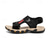 abordables sandalias de exterior-Sandalias deportivas para hombre para senderismo y actividades al aire libre con velcro ajustable: calzado cómodo para los amantes de la aventura.