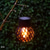 billige Landskapslys-4 stk led utendørs solcellelys terrasselys drevet liten hengende kule flammelampe hul hengende lampe tregren atmosfære led lampe gårdsplass hage hengelys