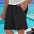 cheap Holiday-Men&#039;s Shorts Linen Shorts Summer Shorts Beach Shorts Pocket Drawstring Elastic Waist Plain Comfort Breathable Short Vacation Holiday Beach Hawaiian Boho Black Yellow