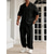 baratos Conjuntos de camisas básicas masculinas-Homens 2 Peças Conjunto de camisa Conjunto de verão E Definir Tecido Diário Férias Para Noite Colarinho Manga Curta Calça comprida Verão Moda Casual Confortável Roupa