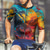 abordables Maillots pour hommes-Homme Maillot de cyclisme Chien Lettres &amp; Chiffres Graffiti Manche Courte Cyclisme T-shirt Maillot avec 3 poches arrière VTT Vélo tout terrain Séchage Rapide Design Anatomique Évacuation de