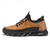 cheap Men&#039;s Sneakers-Men&#039;s Rugged Outdoor Shoes in Tan &amp; Black, Durable Faux Leather Construction with Zigzag Sole for Enhanced Grip