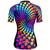 cheap Women&#039;s Jerseys-Women&#039;s Cycling Jersey Short Sleeve Bike Tee Tshirt Jersey with 3 Rear Pockets Mountain Bike MTB Breathable Quick Dry Anatomic Design Wicking Blue Purple Heart Gradient Sports Clothing Apparel