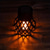 billige Landskapslys-4 stk led utendørs solcellelys terrasselys drevet liten hengende kule flammelampe hul hengende lampe tregren atmosfære led lampe gårdsplass hage hengelys