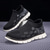 abordables Chaussures Décontractées Slip-On-Baskets à enfiler en tricot texturé pour hommes, coupe confortable avec semelle épaisse à la mode, chaussures streetwear décontractées
