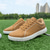 billige Herresko til golf-hvite og svarte ytelsesgolfsneakers for menn, slitesterk mikrofiberkonstruksjon, ideell for hverdagsgolfere