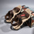 abordables sandalias de exterior-Sandalias deportivas para hombre para senderismo y actividades al aire libre con velcro ajustable: calzado cómodo para los amantes de la aventura.