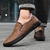 billiga Slip-On vardagsskor-slip-on loafers i beige mocka för män – handgjorda mockasinskor för vardagsbruk